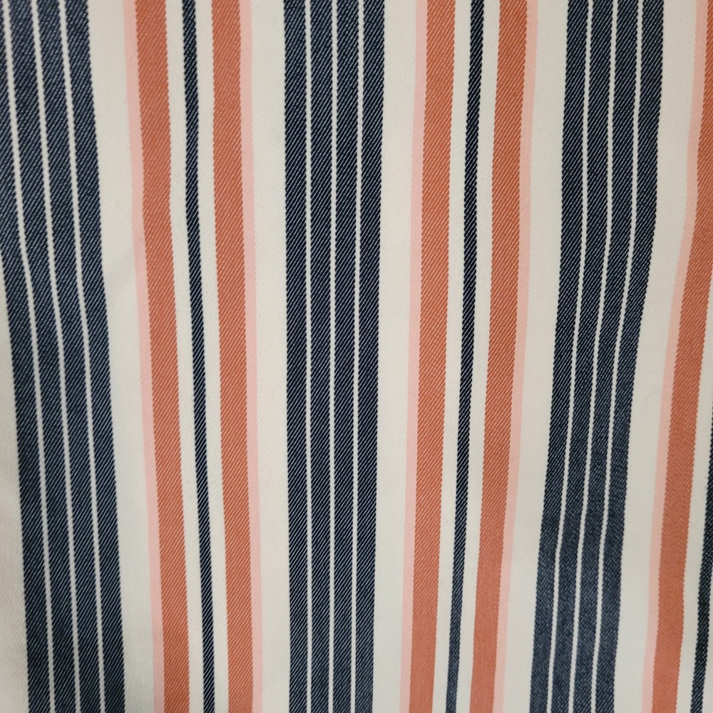 Anthropologie Striped Mid Rise Flare Pants 4 Retro Coastal 70s Style Bell Bottom - Picture 8 of 9